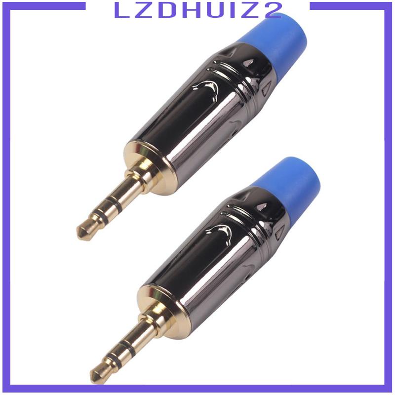 2 Tai Nghe Âm Thanh Stereo Mạ Vàng Jack 3.5mm 1 / 8 inch