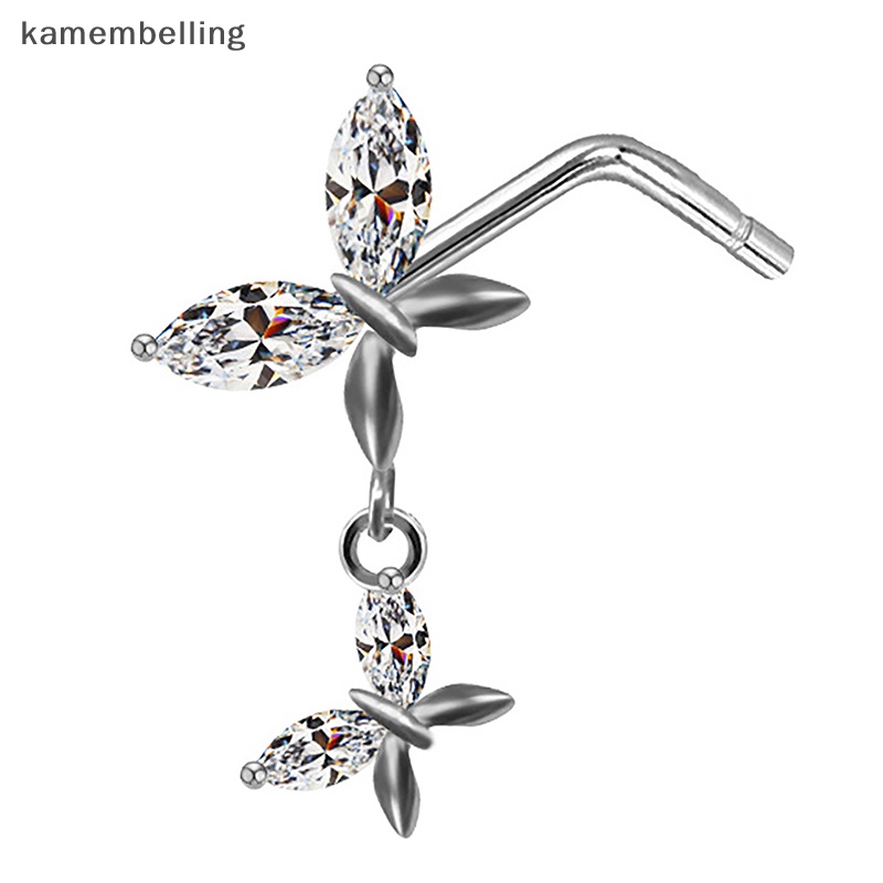 Khuyên Mũi Thép Không Gỉ Hình Mèo / Bướm / Trái Tim Cho Nữ