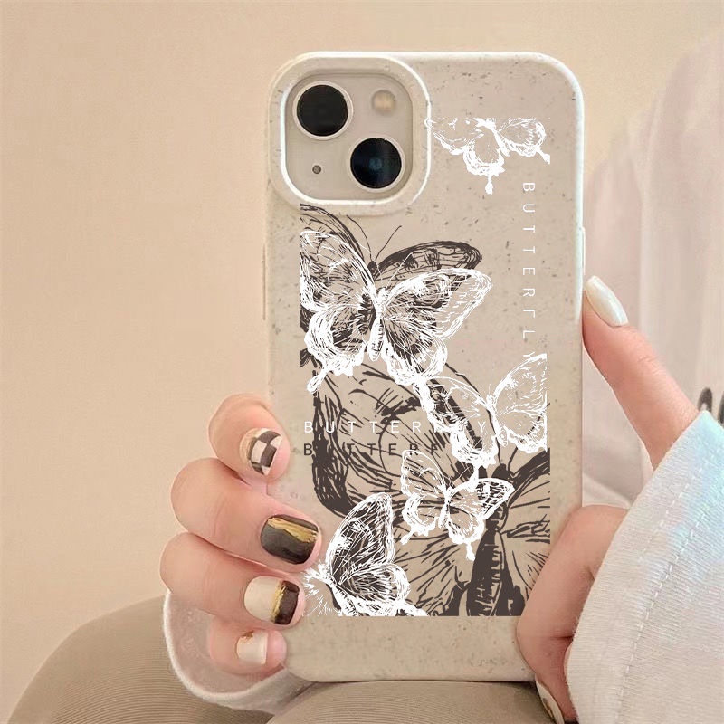 Ốp Điện Thoại Mềm Chống Sốc In Họa Tiết Graffiti 7In Đơn Giản 13iPhone128p11 14pro Cho iPhone