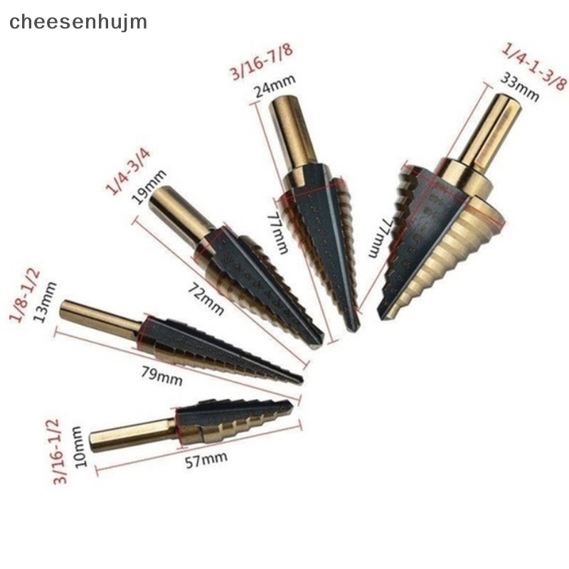 Bộ 3 / 5 Mũi Khoan Nhiều Lỗ 50 Kích Cỡ Đa Chức Năng Tiện Dụng