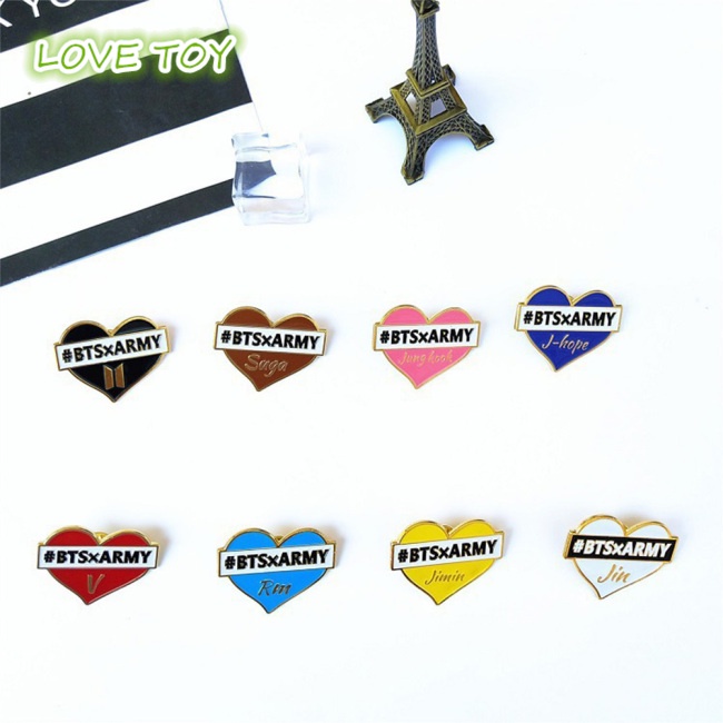 Ghim Cài Áo Hình Trái Tim Độc Đáo Thời Trang