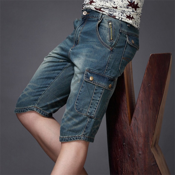 Quần Lửng Denim Thời Trang Mùa Hè Dành Cho Nam
