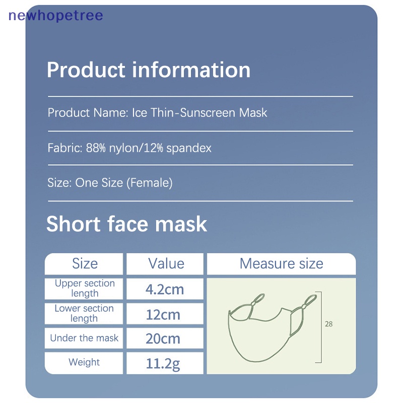 1 Khẩu Trang Chống Tia UV Thoáng Khí Có Thể Điều Chỉnh Tiện Dụng