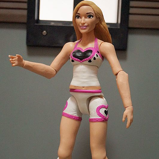 Mô Hình Búp Bê Nữ Chạy Xe Máy Wrestler 20cm Có Khớp Cử Động Được