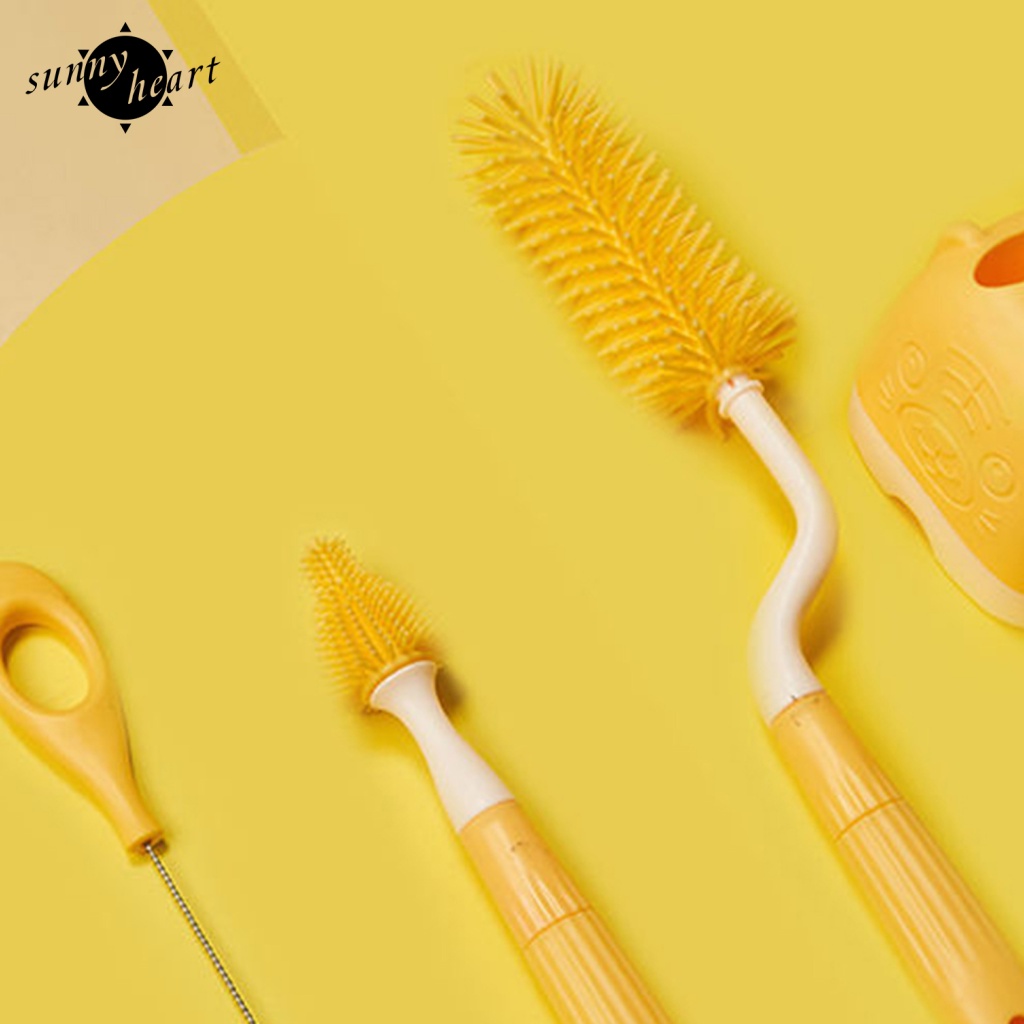 Sunnyheart 1 Bộ Bàn Chải Chai Lọ Được Thiết Kế Với Tay Cầm Tiện Dụng Cung Cấp Một Tay Cầm Thoải Mái Và Dễ Sử Dụng