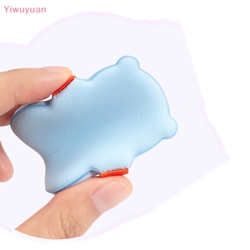 < Yiwuyuan > Bông Mút Trang Điểm Bằng Cotton Mềm Mại Cách Ly Da Hai Mặt Hình Gấu Cho Nữ