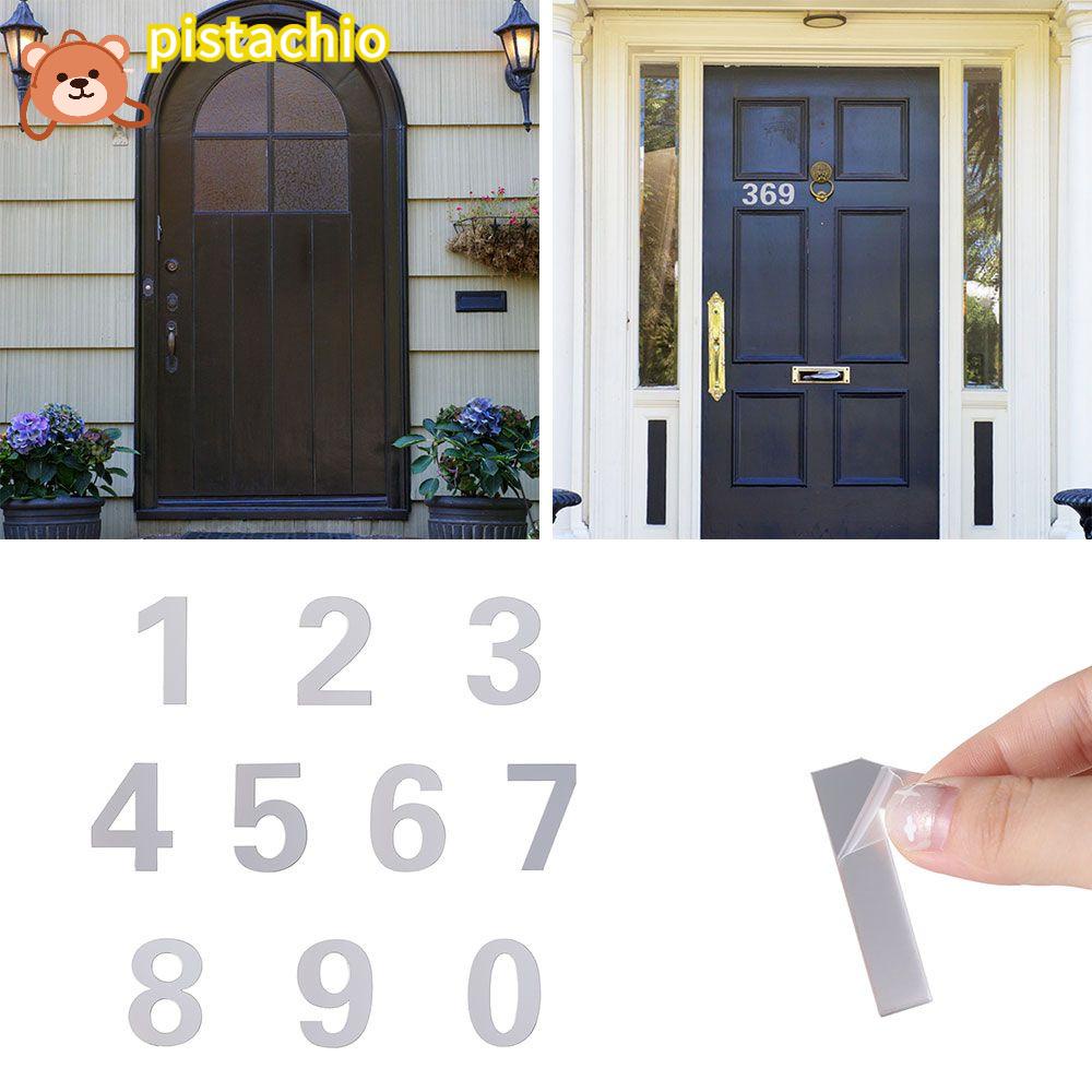 PISTA 1 Biển Hiệu Dán Cửa Tủ Bằng Acrylic Tự Dính Trang Trí Nhà Cửa / Khách Sạn