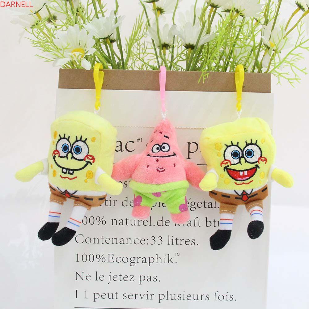 Móc Khóa Hình Bọt Biển Nhồi Bông Dễ Thương