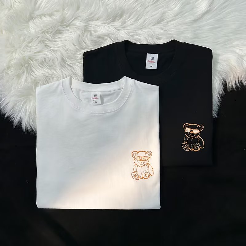 Áo Thun Tay Ngắn Cổ Tròn In Hình Thời Trang Mùa Hè Dành Cho Nam Và Nữ