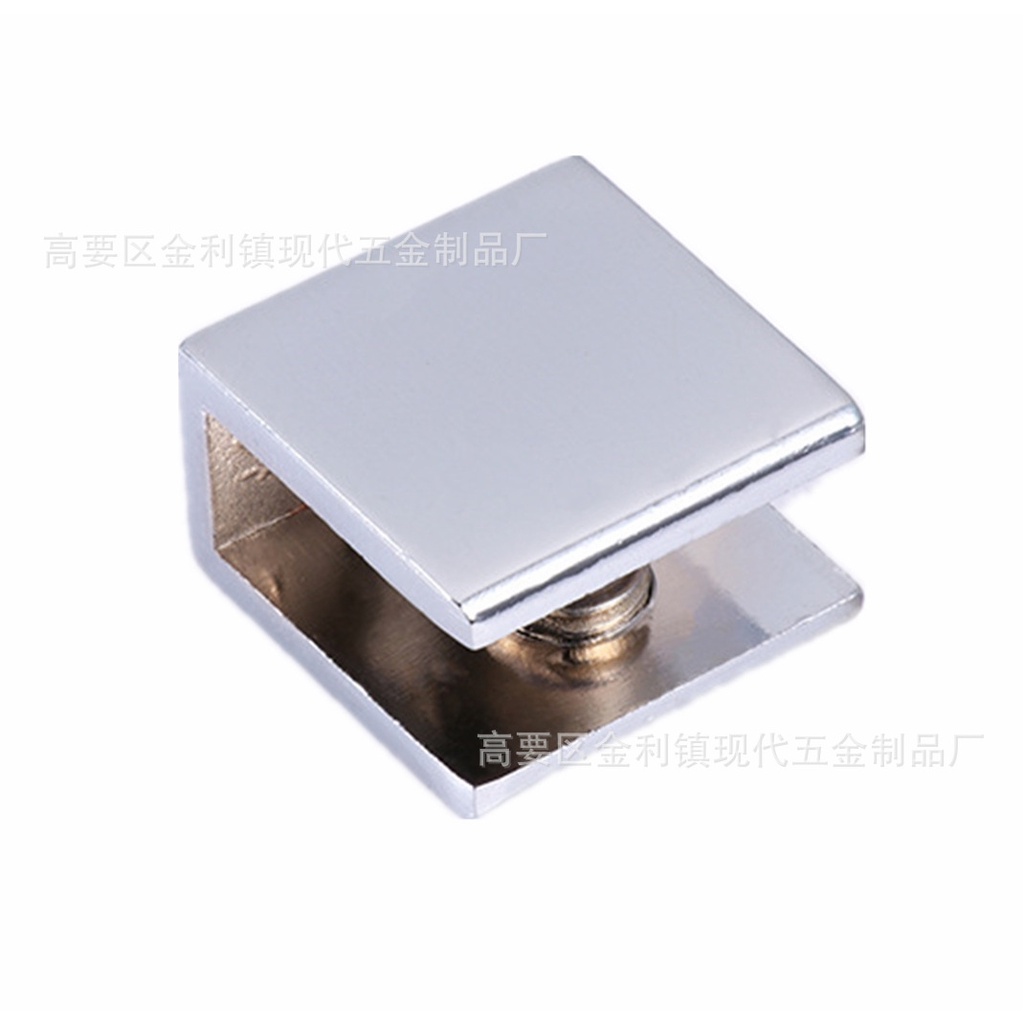 Kẹp kính vuông - kẹp chữ U- kẹp kính cường lực 8m- 10mm - bass kinh đơn