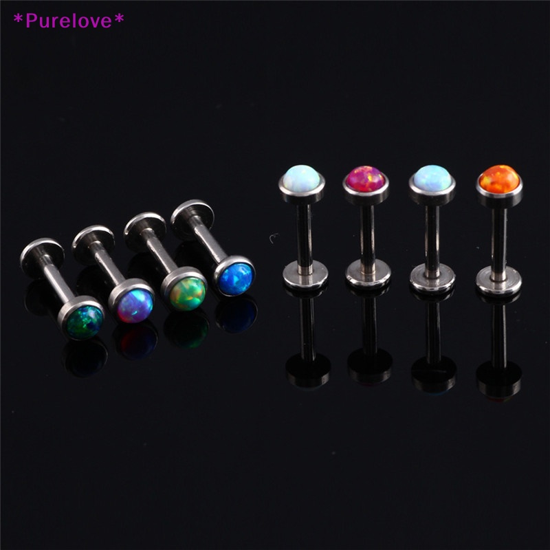 Khuyên Mũi / Môi Đính Đá Opal Kích Thước 6-8mm Mới