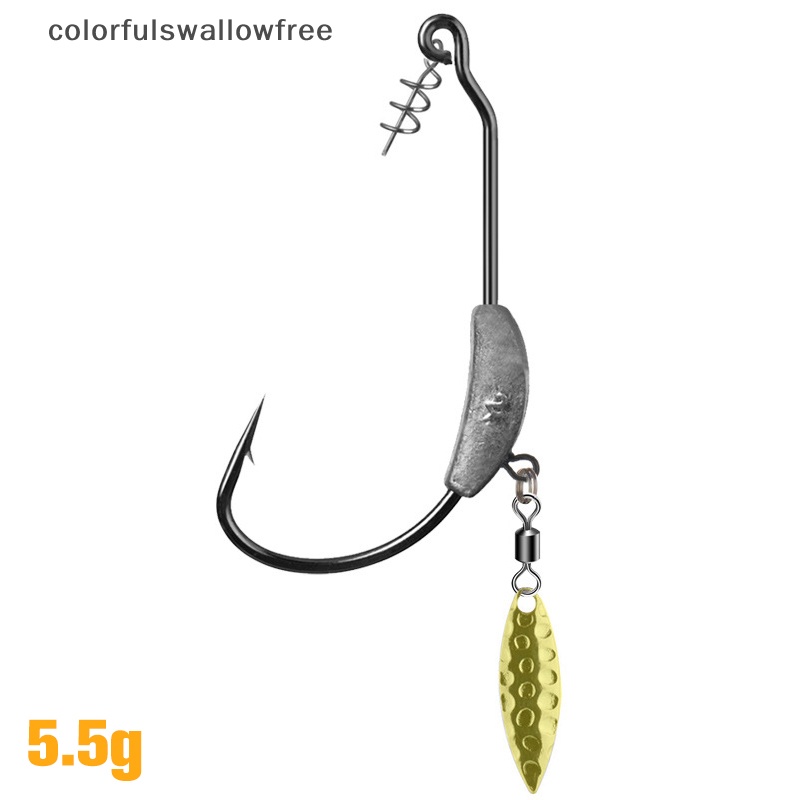 Móc Câu Cá Đầy Màu Sắc 4.5g 5.5g 7.2g ABC