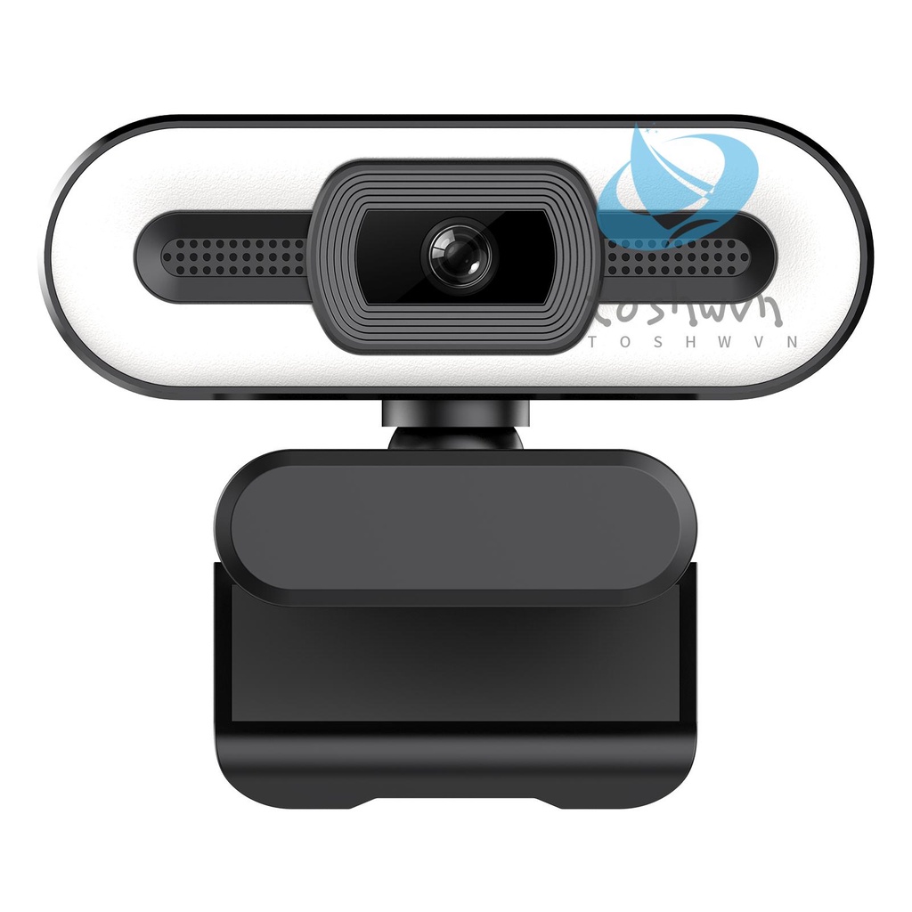 Webcam Full HD 1080P Có Vòng Đèn Cố Định Tích Hợp Micro USB Chuyên Dụng Cho Máy Tính Để Bàn / Laptop | BigBuy360 - bigbuy360.vn