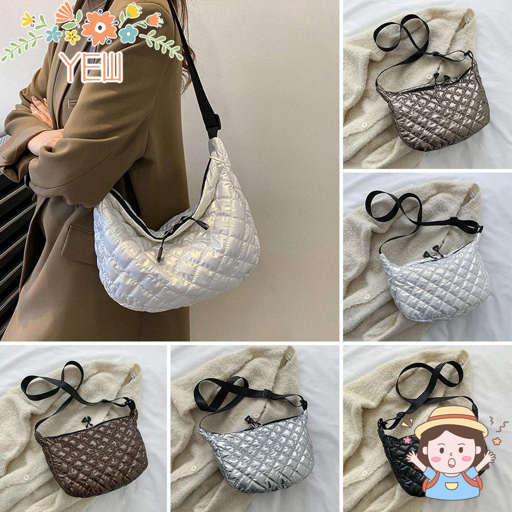 Túi Tote Cotton Đeo Chéo Vai Có Đệm Xốp Cho Nữ