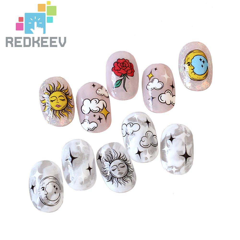 Bộ 3 Miếng Dán Móng Tay Tự Dính Họa Tiết Hoạt Hình Dễ Sử Dụng Cho Nữ