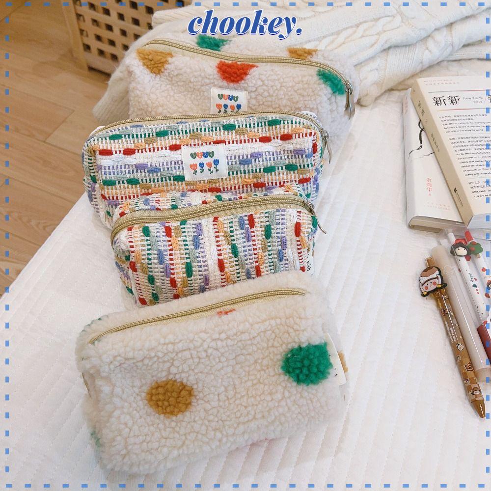 Túi Đựng Bút Nhiều Màu Sắc Sức Chứa Lớn Có Khóa Kéo Tiện Dụng