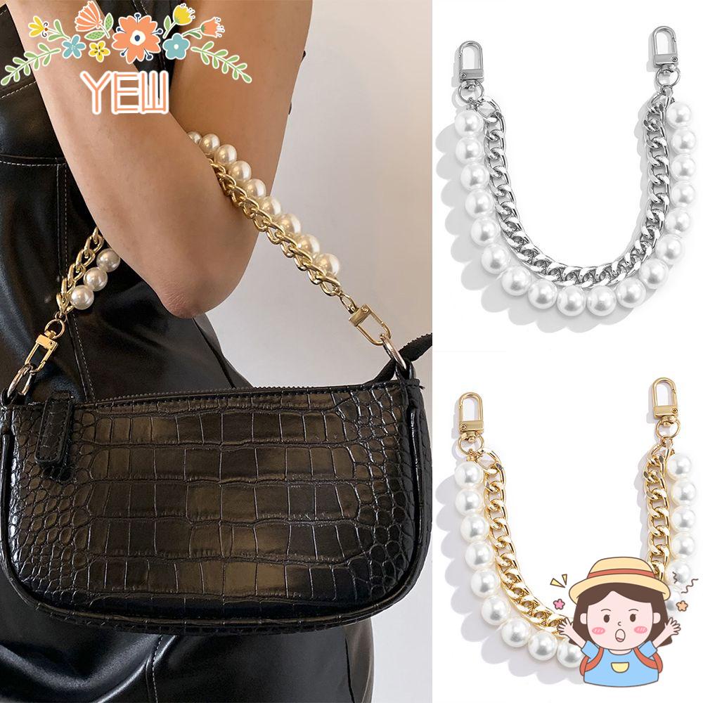 Dây Xích Kim Loại Xỏ Hạt DIY Gắn Túi Xách Phong Cách Retro