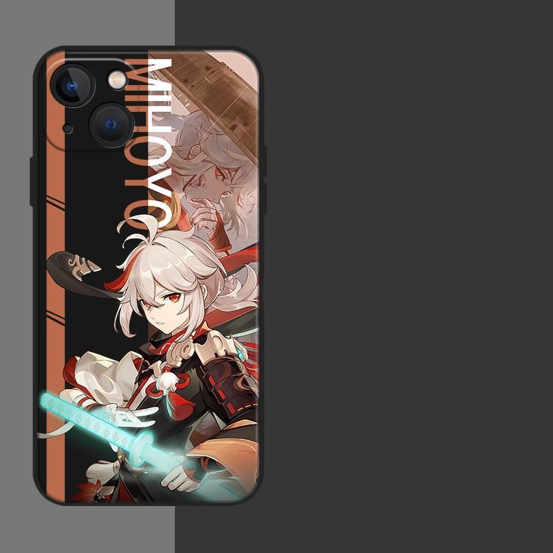 Ốp Điện Thoại Silicon Dẻo Màu Nhám Hình Vuông Chống Sốc Cho Samsung Galaxy A22 A32 A33 5G 4G Genshin Va Chạm Nahida Kaedehara Kazuha Raiden Shogun