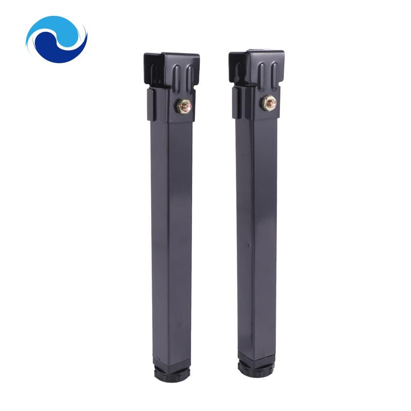 Set 2 Chân Đỡ Nâng Khung Giường Bằng Kim Loại Hình Vuông Có Thể Điều Chỉnh Độ Cao