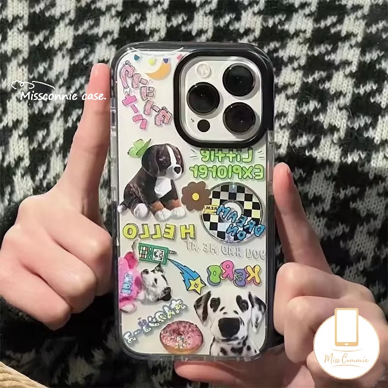 Ốp Điện Thoại Mềm Trong Suốt Chống Sốc In Hình Chú Cún Cho IPhone XR 7 8 Plus X XS Max 11 13 14 12 Pro Max 12 14 13 Pro