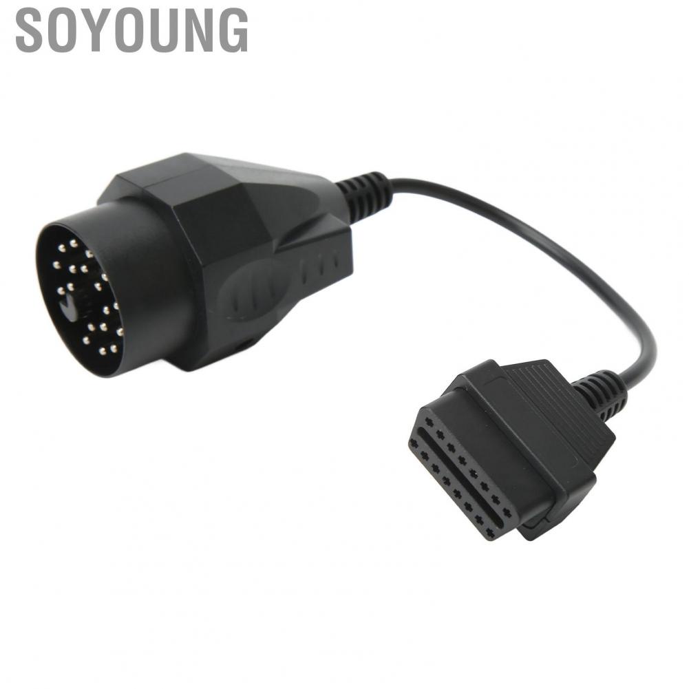 Soyoung OBD II Adapter Cable 20 Pin to OBD2 Connector Round Diagnostic  Tool