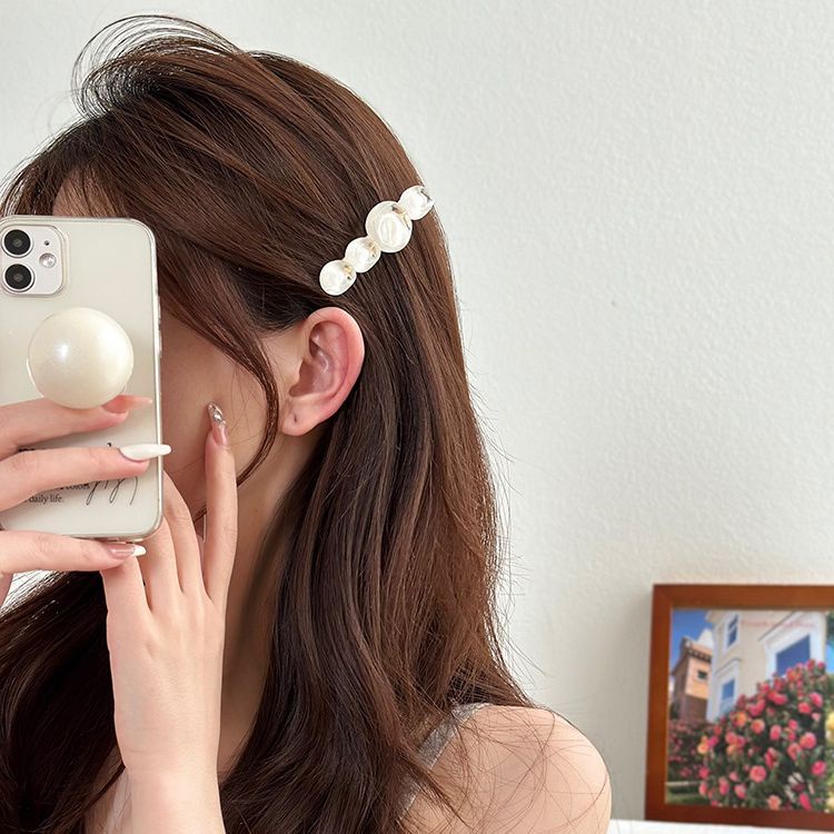 Kẹp Tóc Nữ Hình Tròn Trong Suốt Thời Trang