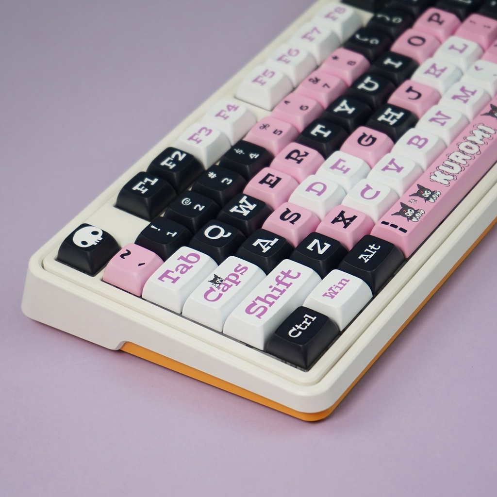 Nắp Phím Bấm 127 Phím Cách Nhiệt PBT Dễ Thương Dành Cho Nữ