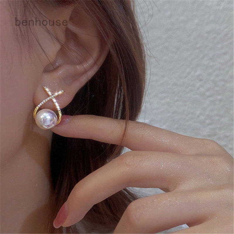 Đôi Bông Tai Ngọc Trai Giả Thời Trang Cho Nữ