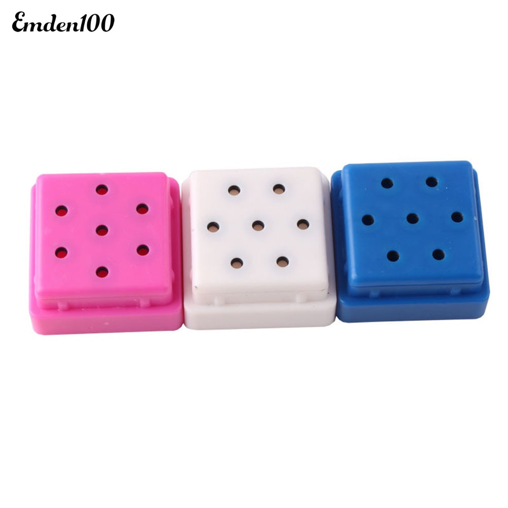 Hộp Đựng Đầu Mài Móng Tay 7 Lỗ Giá Đỡ