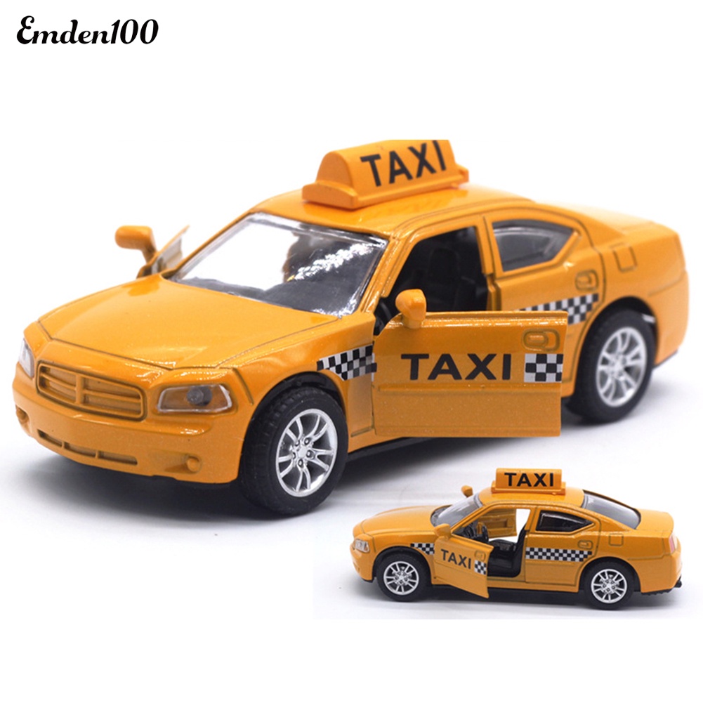 Mô Hình Xe Taxi Emden Emden 1 / 32 Bằng Hợp Kim Có Đèn LED Và Âm Thanh Giáo Dục Cho Bé