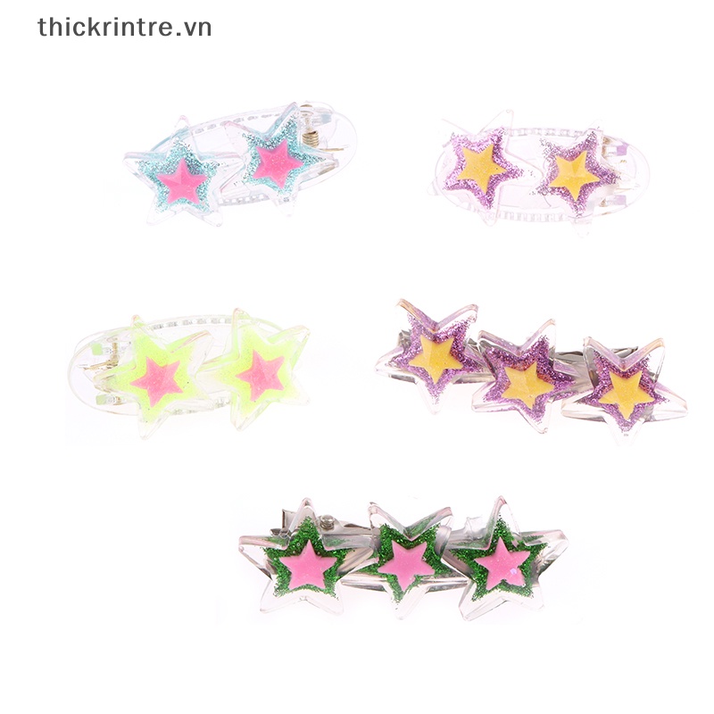 Kẹp Tóc Hình Ngôi Sao Lấp Lánh Thời Trang Mùa Hè Y2K 1 Cái Cho Nữ
