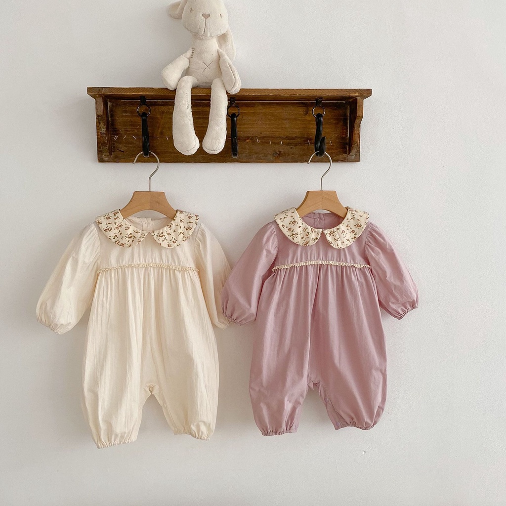 Baby onesies sơ sinh rompers cô gái dài tay one-pieces trẻ em áo liền quần trẻ sơ sinh bodysuit cô gái ngọt ngào quần áo trẻ em mỏng 2933