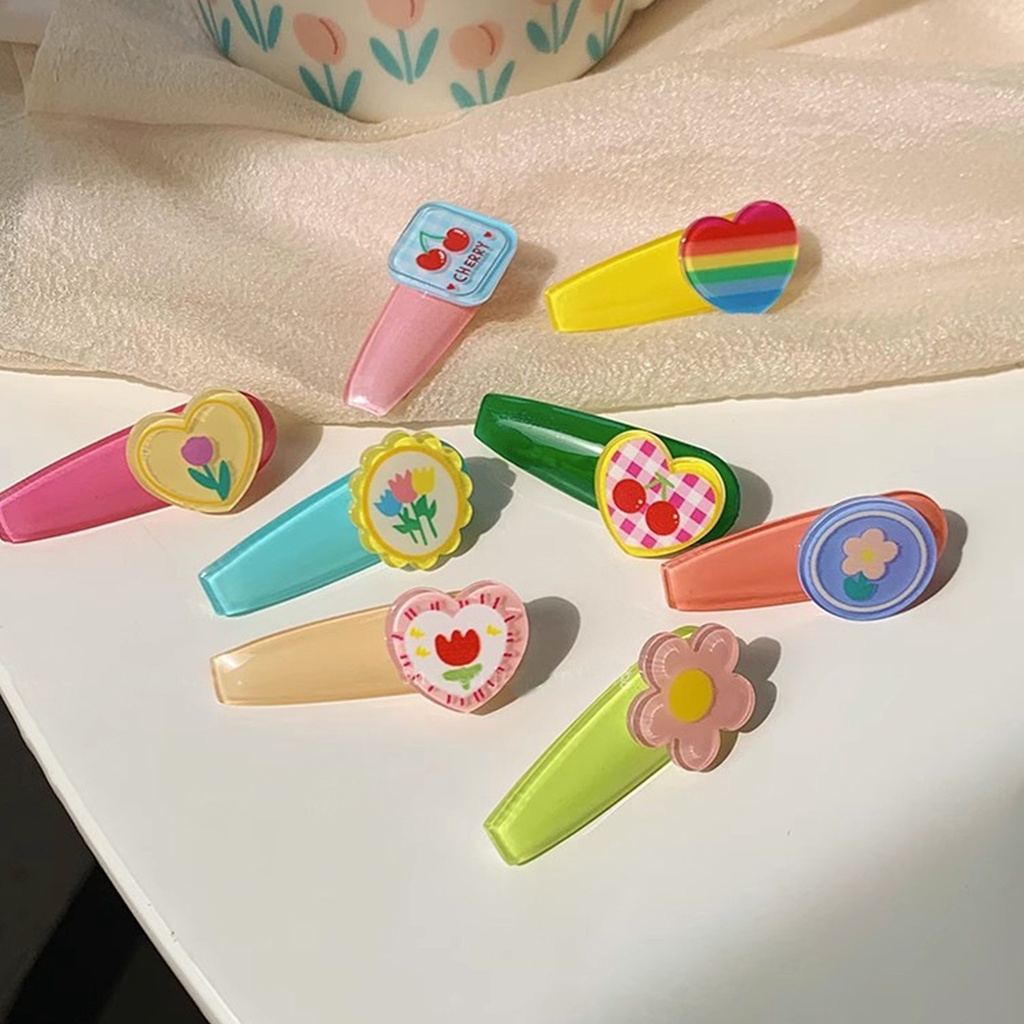 Set 1 / 5 Kẹp Tóc Hình Trái Cây Dễ Thương Cho Bé Gái