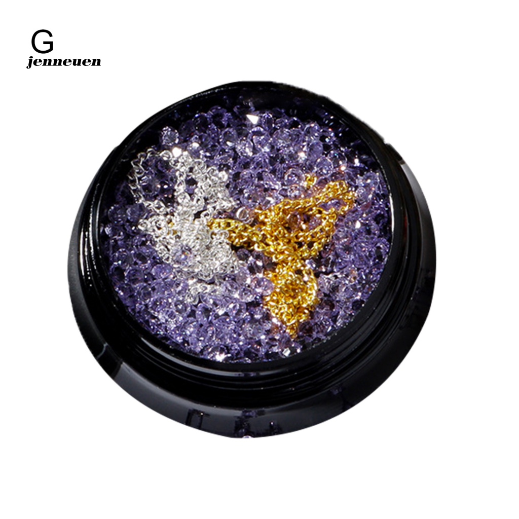 1 Hộp Phụ Kiện Trang Trí Móng Tay Lấp Lánh