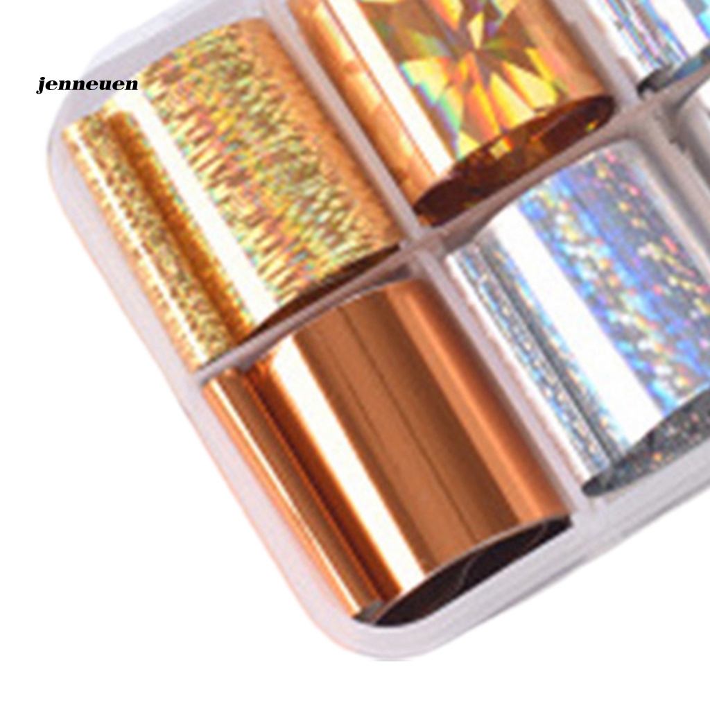 1 Hộp Nhãn Dán Trang Trí Móng Nghệ Thuật 4 Kiểu Không Phai Màu