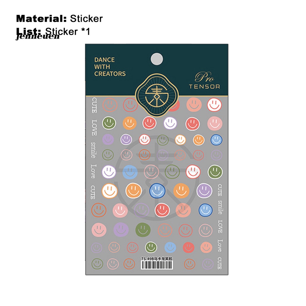 Miếng Dán Trang Trí Móng Tay Hình Mặt Cười Siêu Mỏng Chất Lượng Cao