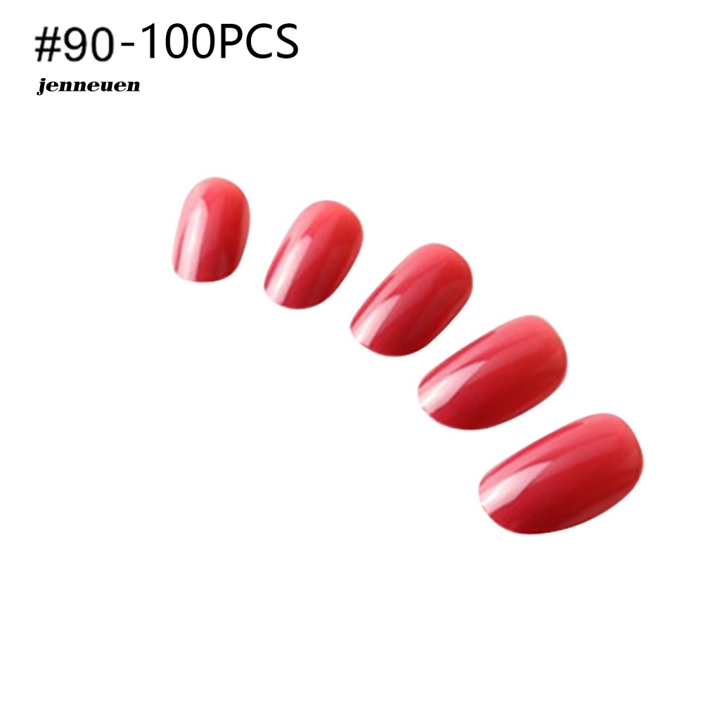 Bộ 100 Móng Tay Giả Bằng Nhựa Che Phủ Toàn Diện DIY