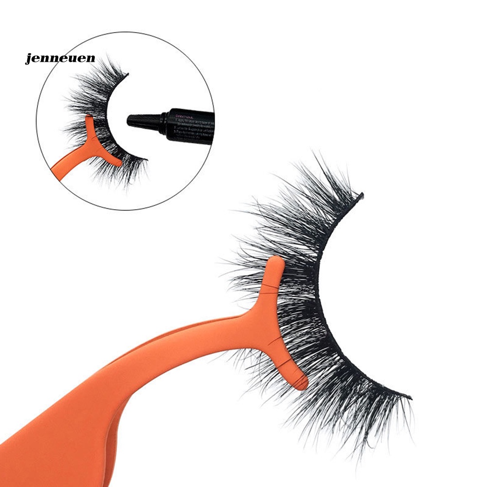 Bộ 2 Nhíp Gắp Lông Mi Bằng Thép Không Gỉ Tiện Dụng