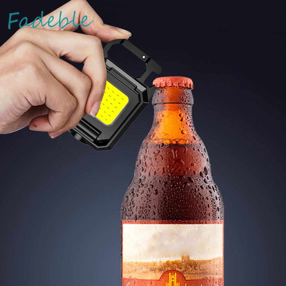 Móc Khóa Đèn LED 1000LM COB 800mAh Type-C USB Chống Thấm Nước IPX4