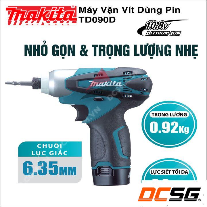 Máy vặn vít 90N.m dùng pin 10.8V Makita TD090DZ  | DCSG
