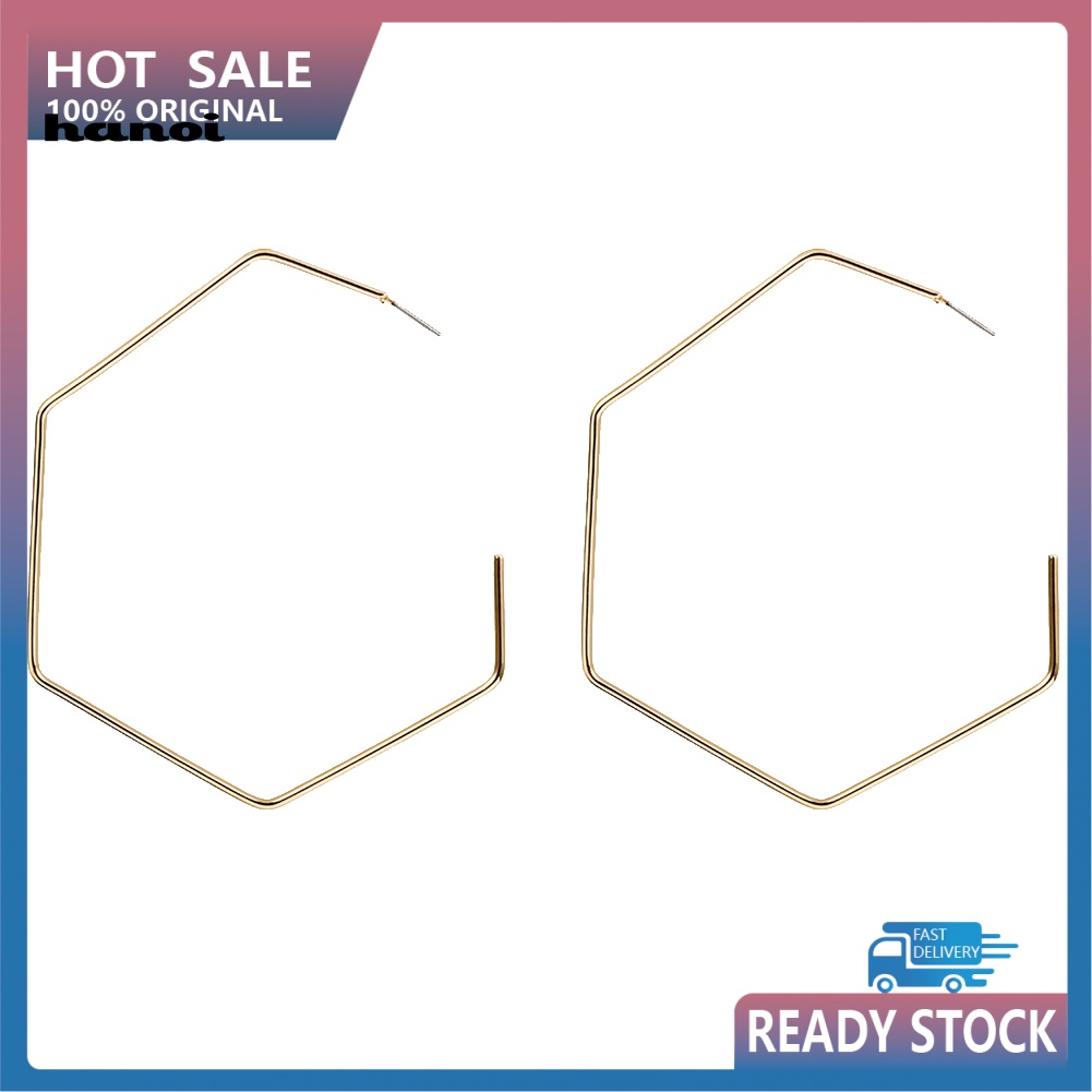 Khuyên Tai Hình Lục Giác Thời Trang Cá Tính Dành Cho Nữ