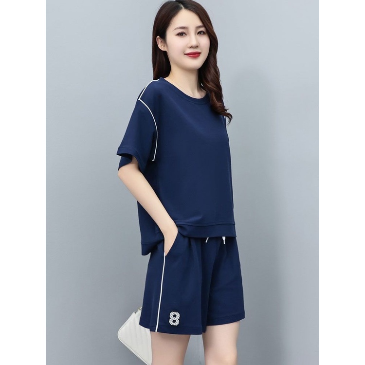Set Áo Thun Tay Ngắn + Quần Short Size Lớn 40-80KG C11195