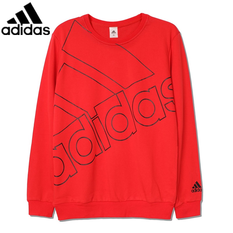 Áo Sweater Cotton Thêu Logo Adidas Thời Trang Cho Cặp Đôi