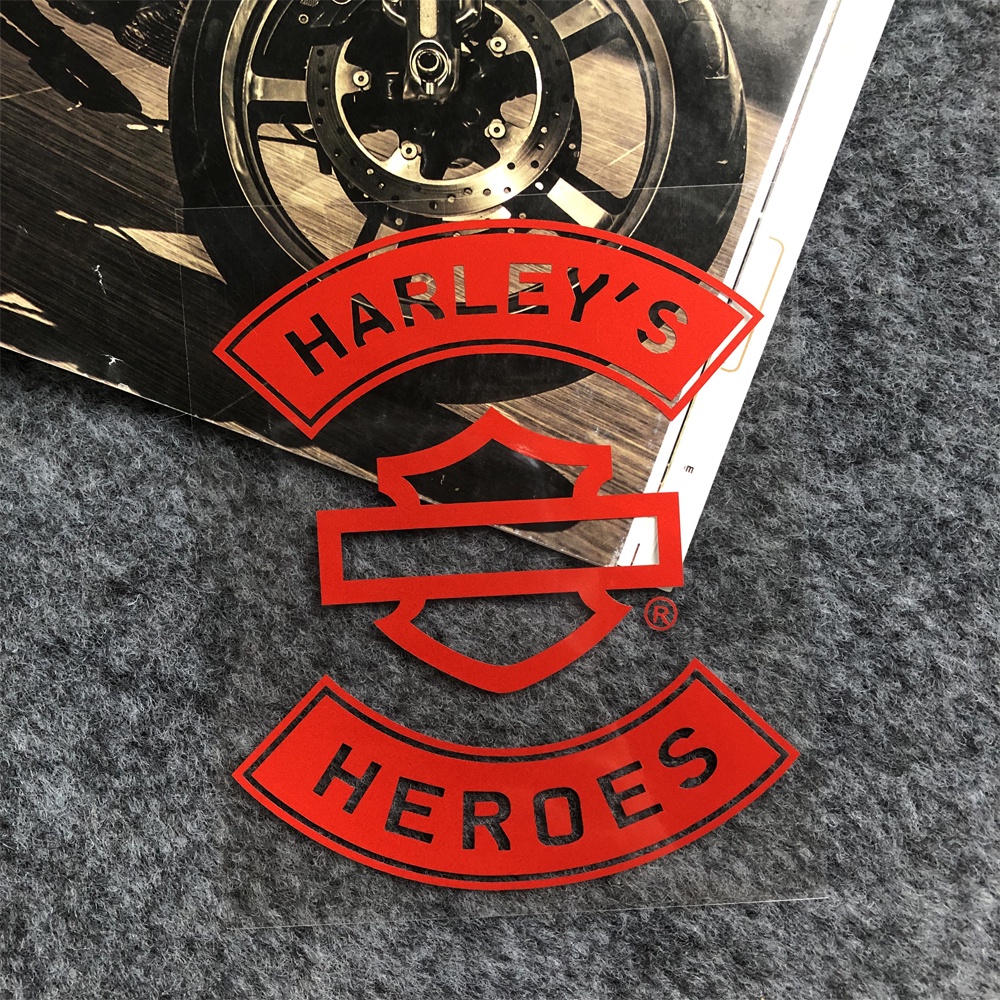 Nhãn Dán Trang Trí Nắp Bình Xăng Xe Mô Tô Harley Davidson In Logo Kiểu Retro