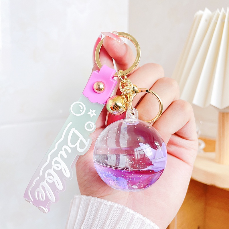 Móc Khóa Kim Tuyến Dầu Hình Chim Hạc Đơn Giản Sáng Tạo Độc Đáo