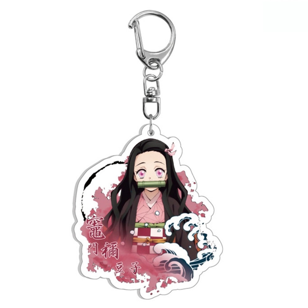 ☆FKILLA☆ 13 phong cách Sáng tạo Demon Slayer Anime hai chiều Acrylic Móc khóa sáng tạo NLSHOP