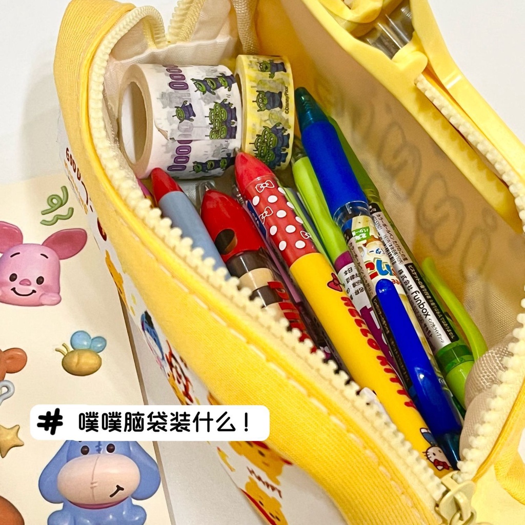 Hộp Bút Cỡ Lớn In Hình Gấu Pooh Disney Phong Cách Mới
