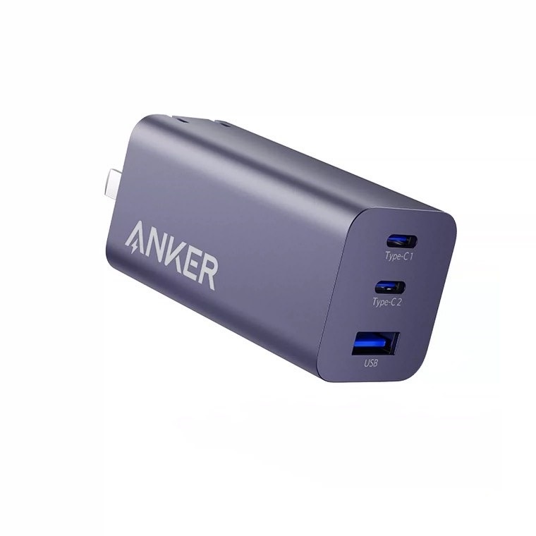 Củ sạc nhanh Anker 65W A9521 3 cổng  , hỗ trợ sạc PD/PPS/QC sạc nhanh cho điện thoại - Máy tính bảng
