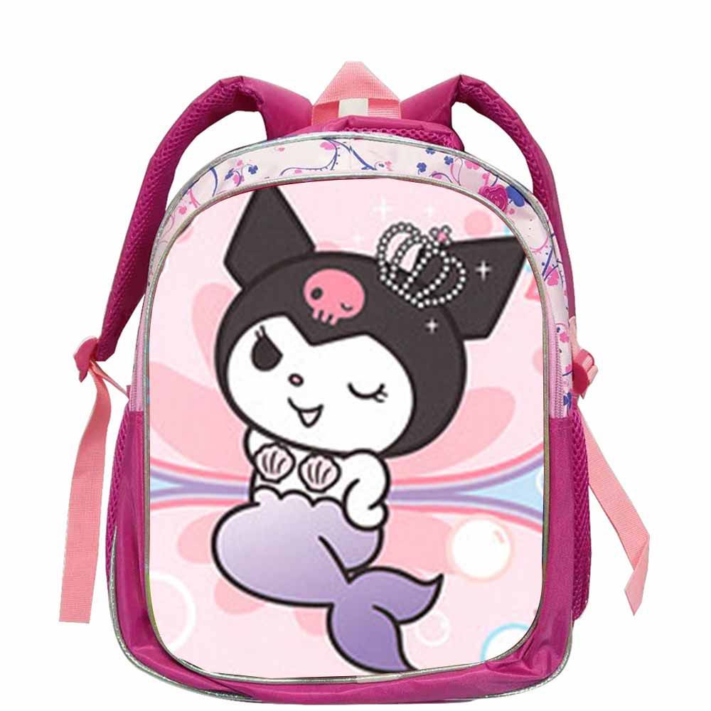 Ba lô sanrio kuromi dành cho nữ nam sinh viên dung tích lớn thoáng khí in cá tính túi xách nữ đa năng 1
