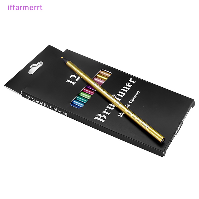 Set 12 Bút Chì Màu Ánh Kim Dùng Vẽ Tranh Chuyên Nghiệp